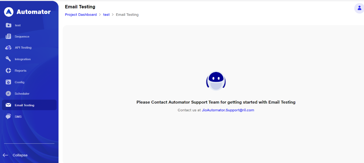  Contact Automator team for email testing