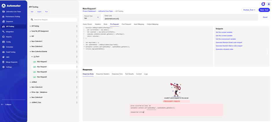Script error 