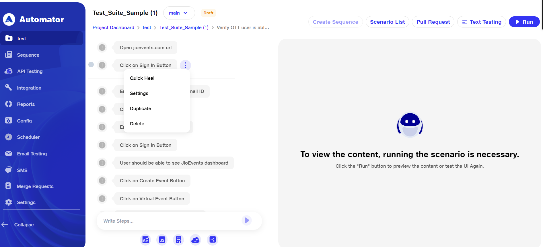  Image for duplicate step from visual testing 