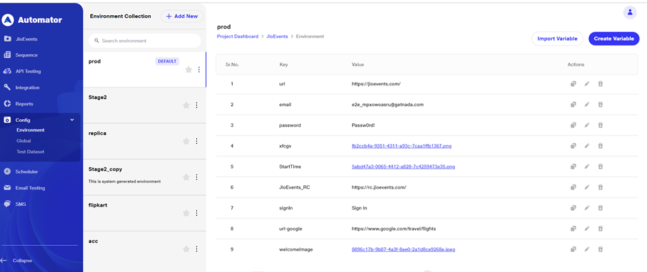 json sample template