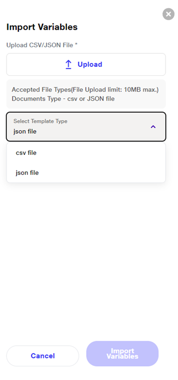 json sample template