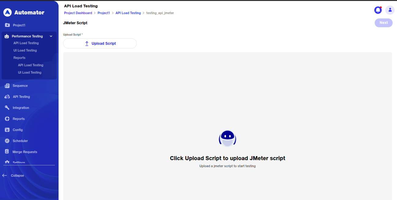 Jmeter script image
