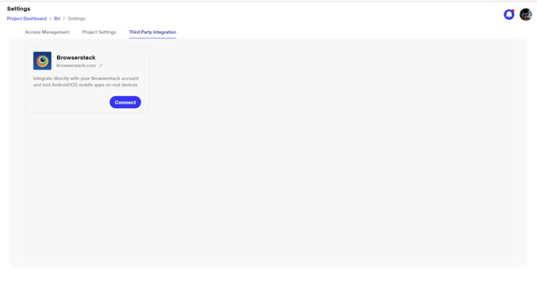 Integration with BrowserStack