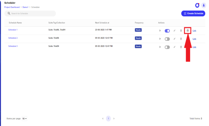 Notification icon for Scheduler  