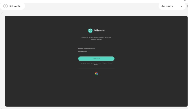 Entering mobile no in required field